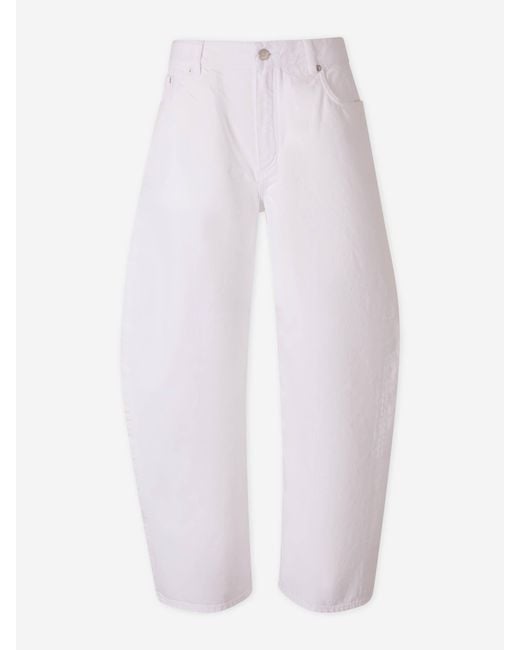 Alaïa White Rodeo Jeans