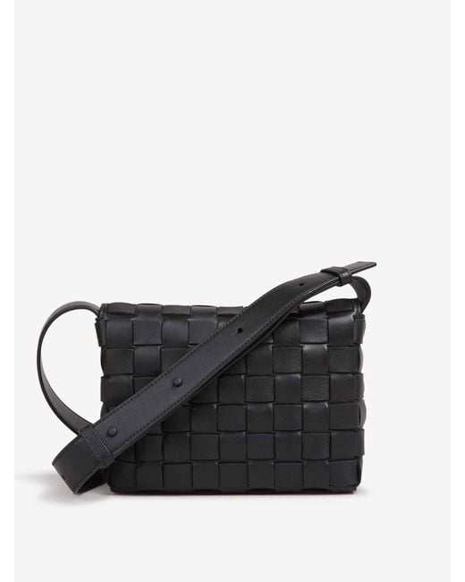 Bottega Veneta Black Orto Messenger Shoulder Bag for men