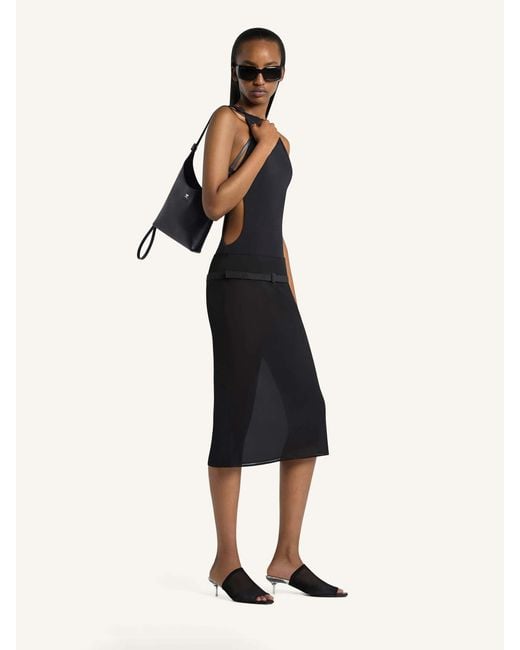 Courreges Black Mini Melt Bag