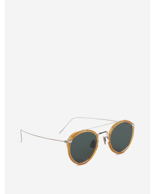 Eyevan 7285 Green Round Sunglasses for men