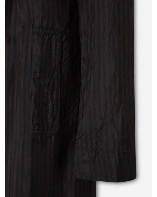 Dries Van Noten Black Cupro Fine Trench Coat