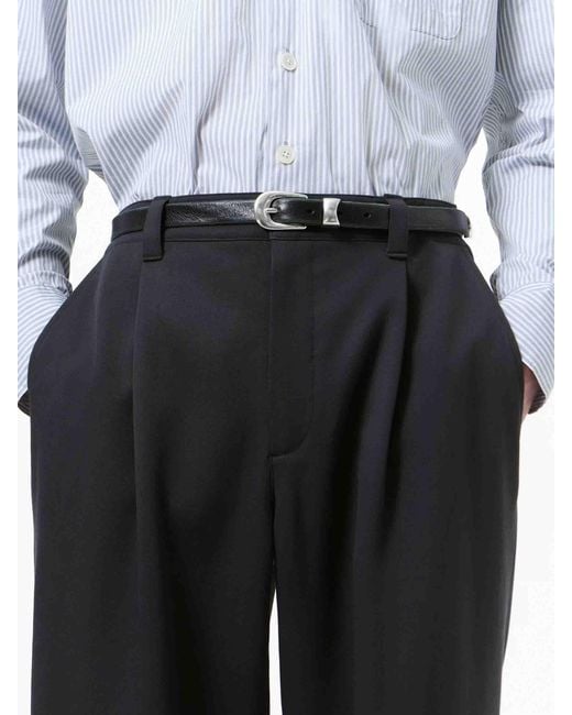 Our Legacy Black Leather Belt 2Cm for men