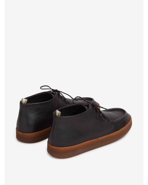 Officine Creative White Leather Lace-Up Shoes for men