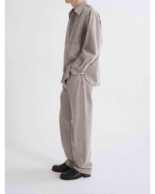 Agolde Gray Wide Leg Jeans 90's for men