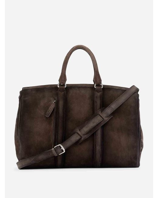 Officine Creative Brown Quentin 009 Travel Bag for men