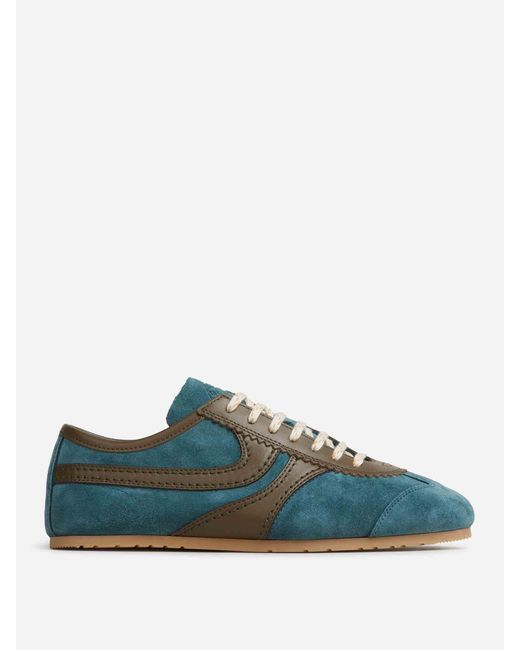 Dries Van Noten Green Suede Sneakers