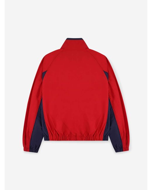 Sporty & Rich Red Logo Technical Jacket
