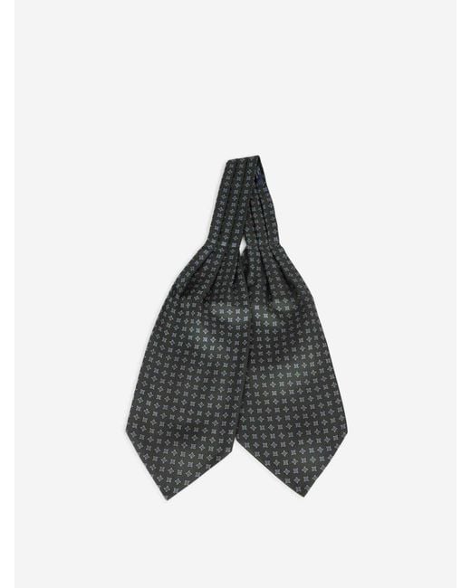 Santa Eulalia Green Silk Ascot Handkerchief for men