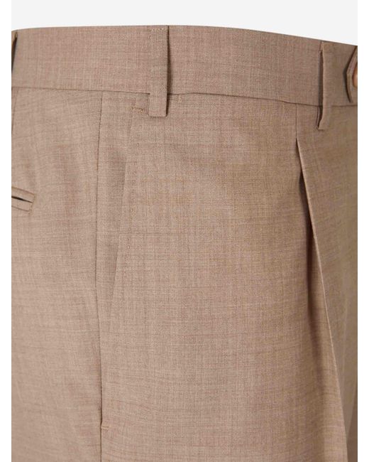 Canali Natural Formal Wool Pants for men