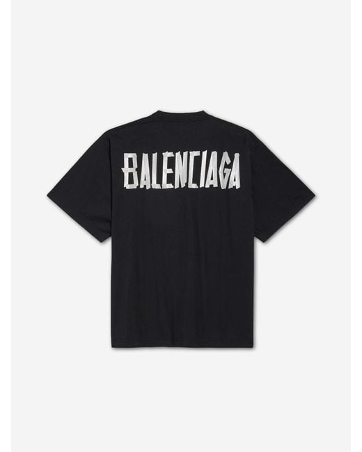 Balenciaga Blue T-Shirt With Shiny Ribbon