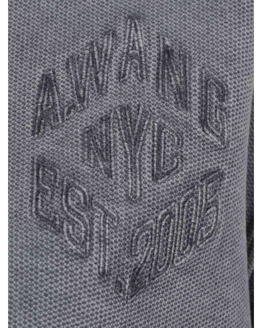 Alexander Wang Blue Polo Cropped
