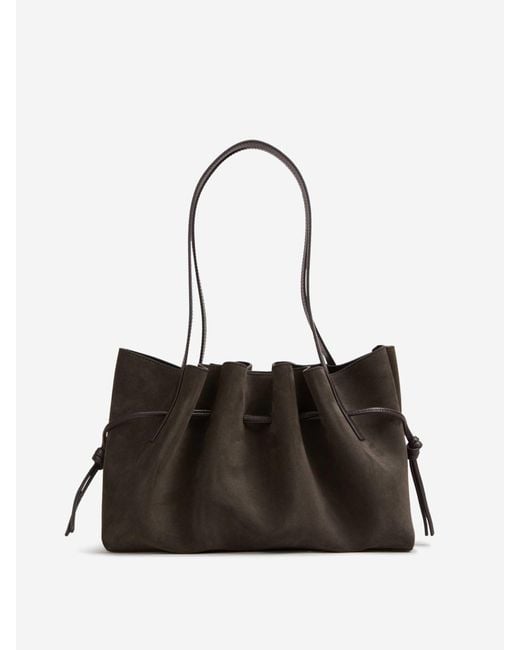 Yuzefi Black Scallop Shoulder Bag
