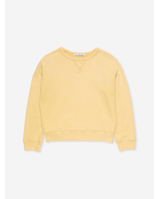 Acne Natural Crew Neck Sweatshirt for men