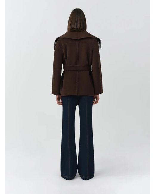 Jonathan Simkhai Brown Rowen Short Coat
