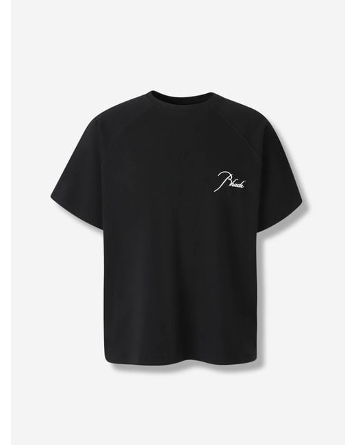 Rhude Rundhals-T-Shirt in Black für Herren