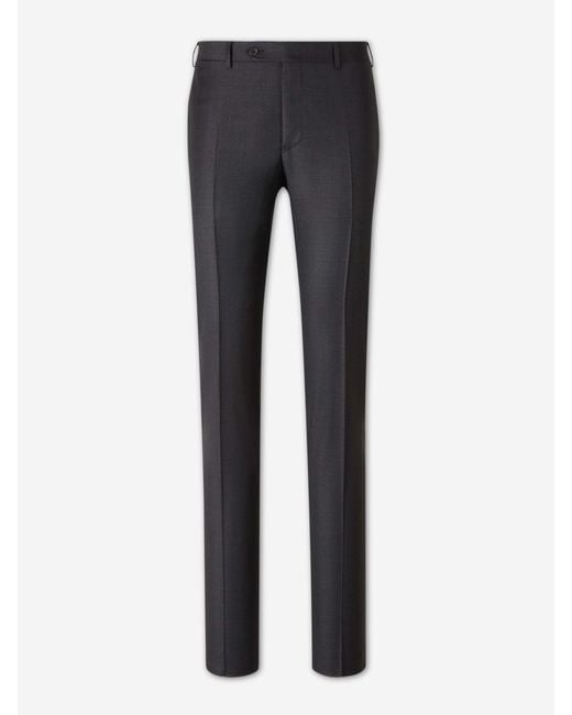 Canali Black Morning Suit And Wool Trousers for men