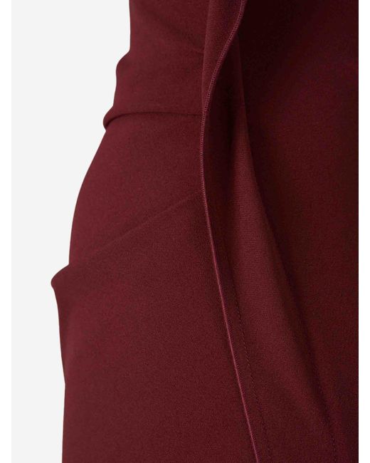Victoria Beckham Red Victoria Midi Dress