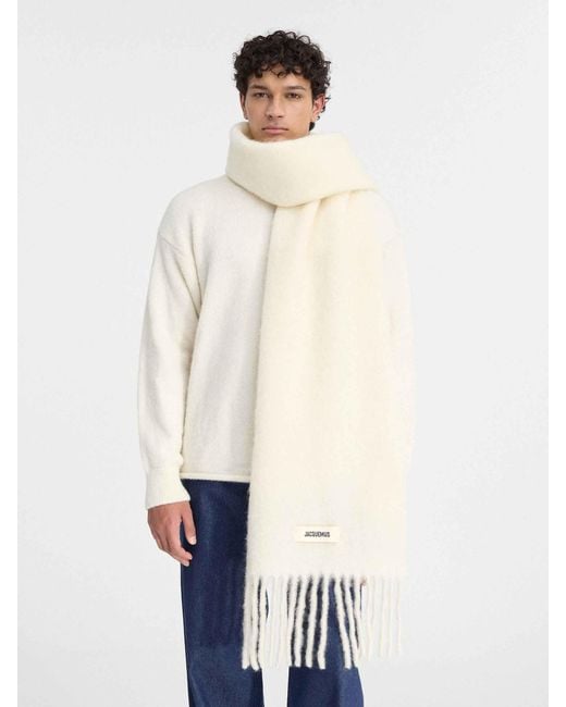 Jacquemus L'Echarpe Carro Schal in White für Herren