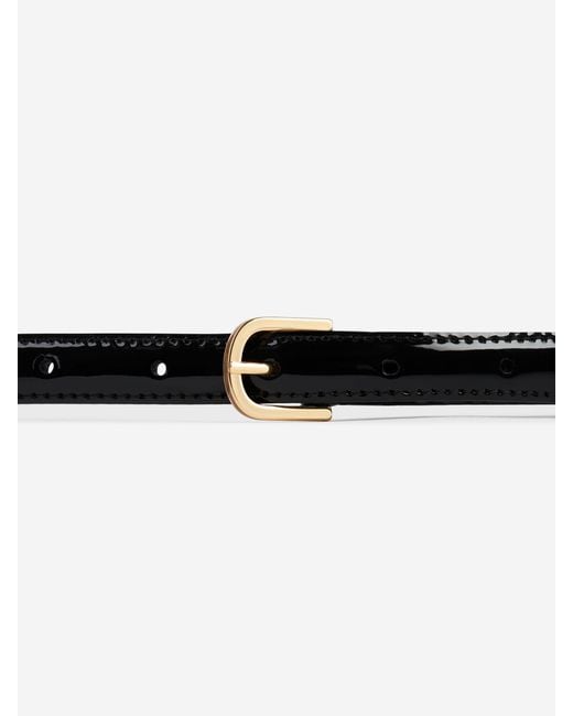 Totême White Thin Leather Belt