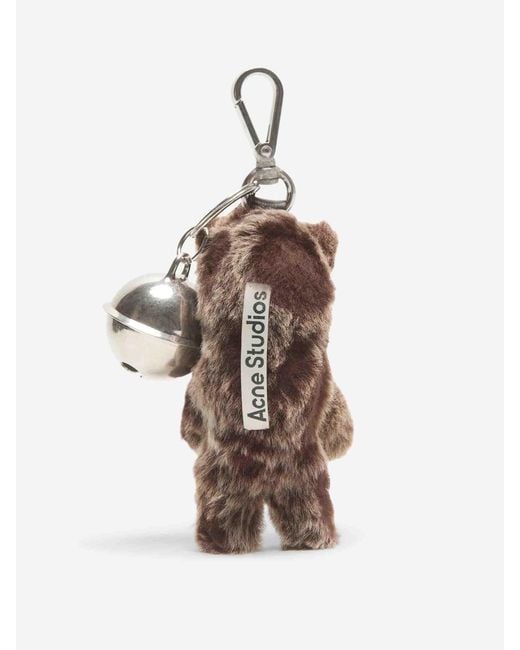 Acne Brown Bear Charm Keychain
