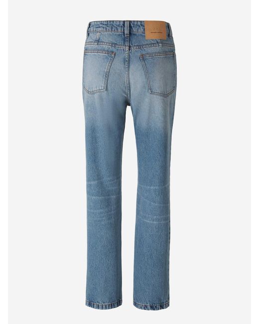 AMI Blue Straight Denim Jeans