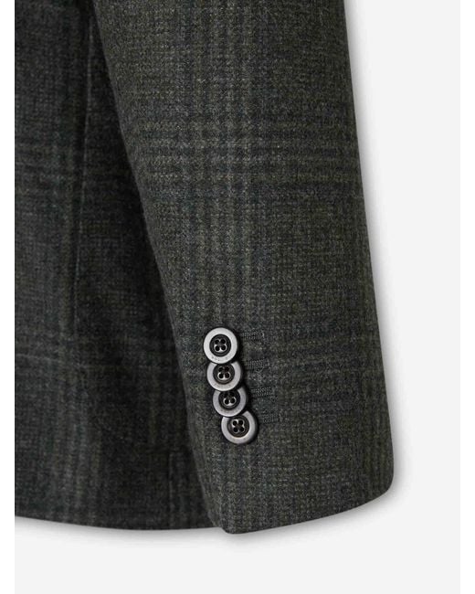 Boglioli Black Blazer Straight Wool for men