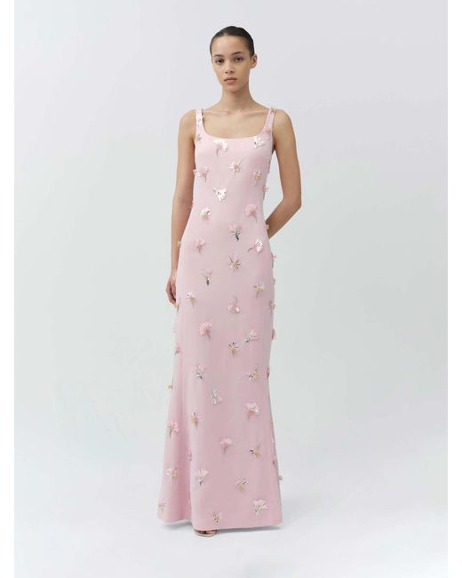 Jonathan Simkhai Pink Briella Maxi Dress