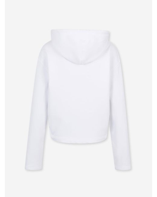 AMI White Zip-Up Hoodie