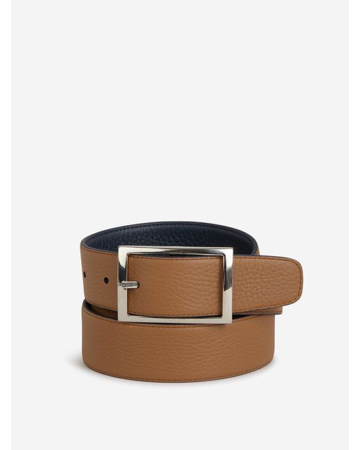 Santa Eulalia Blue Taurillon Belt for men