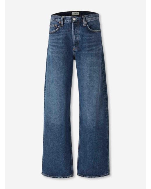 Agolde Blue 90's Straight Jeans