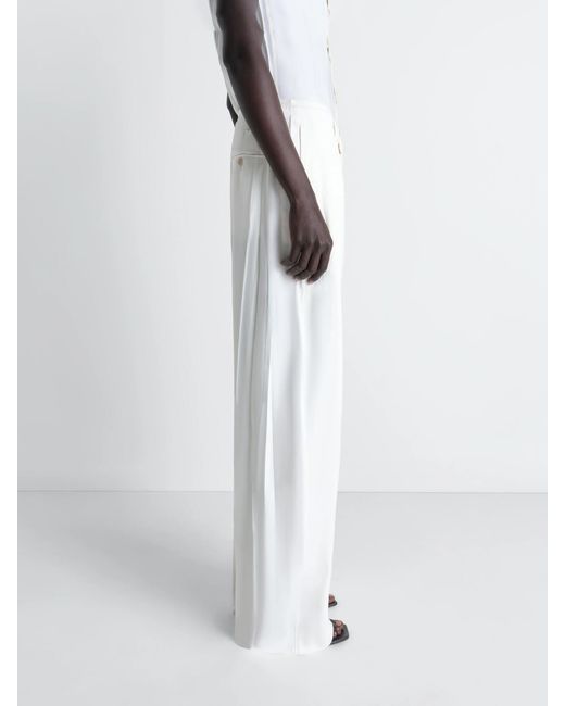 Lemaire White Pleated Trousers