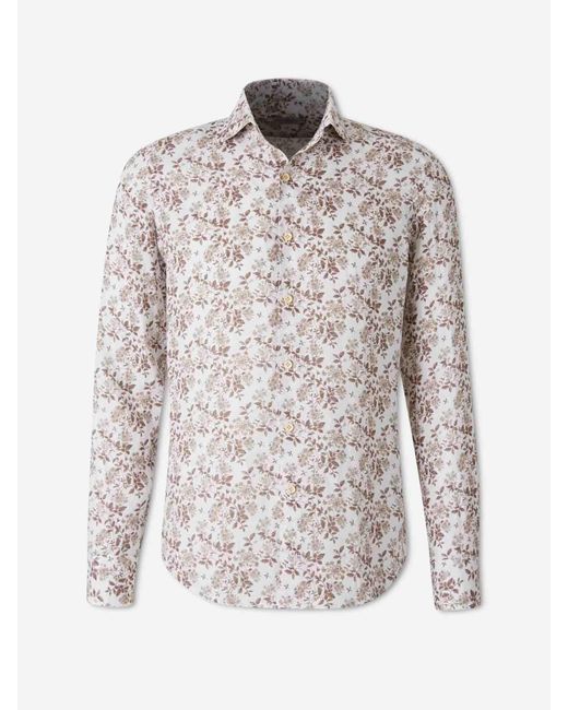 Santa Eulalia White Linen Shirt for men