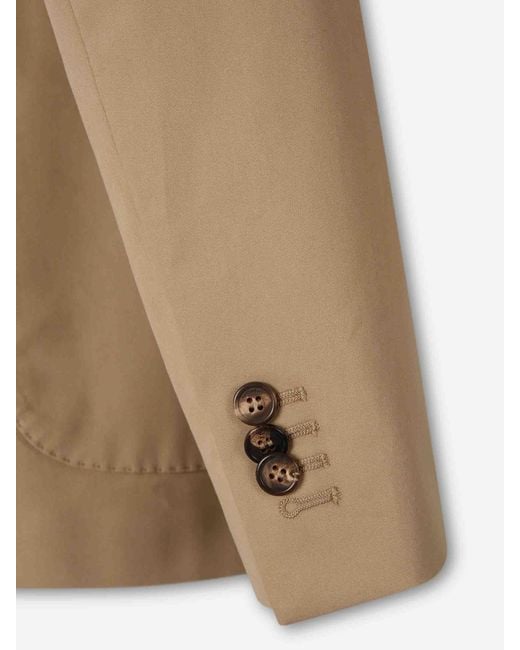 Incotex Natural Blazer Straight Cotton for men