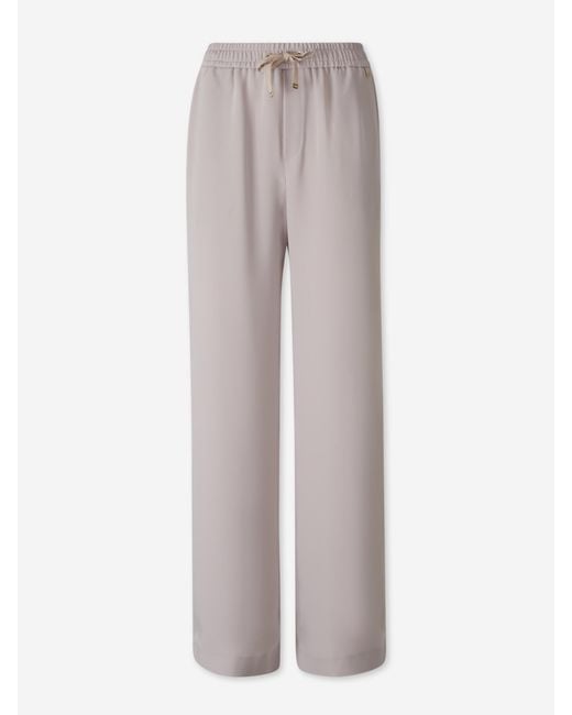 Pantalon Ample En Cady Herno en coloris Gray