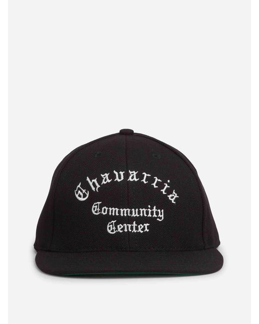 Willy Chavarria Black Community Center Cap for men