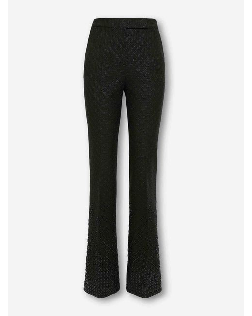 Dorothee Schumacher Black Flared Sequin Pants