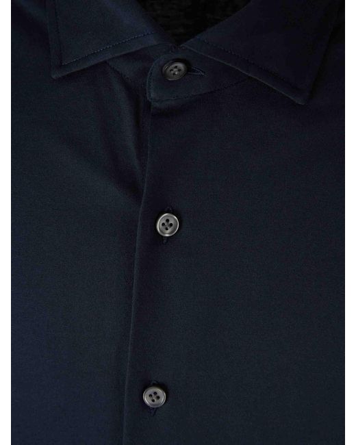 Santa Eulalia Blue Cotton Dress Shirt for men