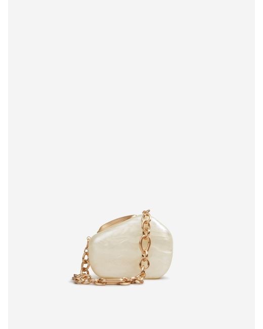 Cult Gaia Natural Althea Clutch Bag