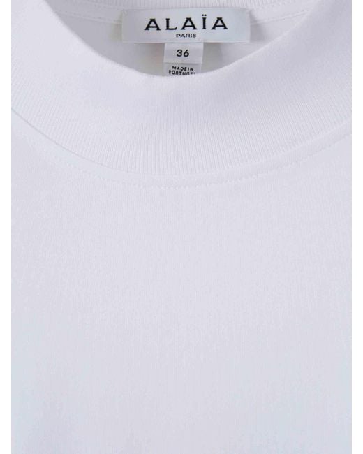 Alaïa White Fringe Midi Dress