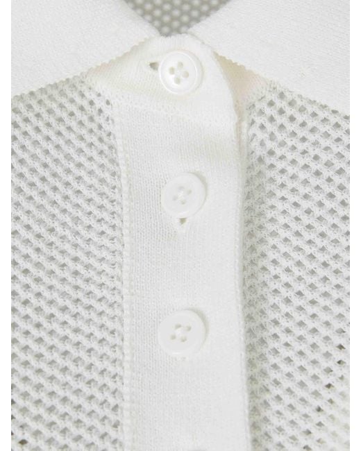 Dorothee Schumacher White Short-Sleeve Polo Shirt
