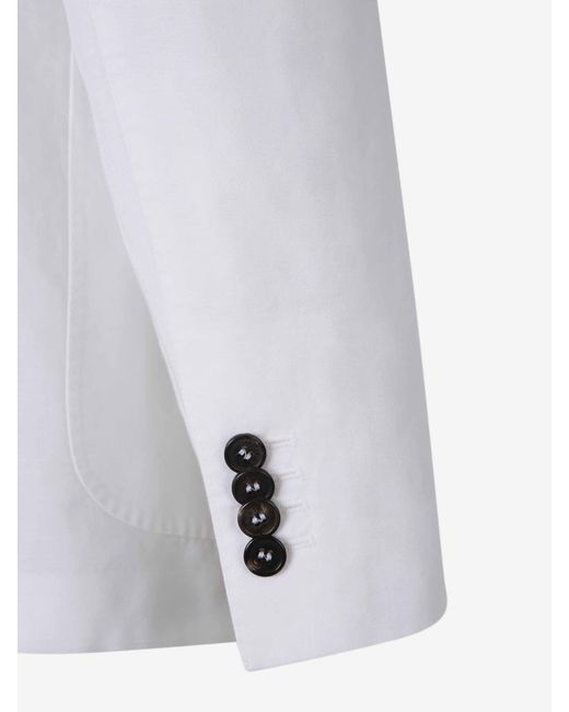 Traje Liso Lino Incotex de hombre de color White