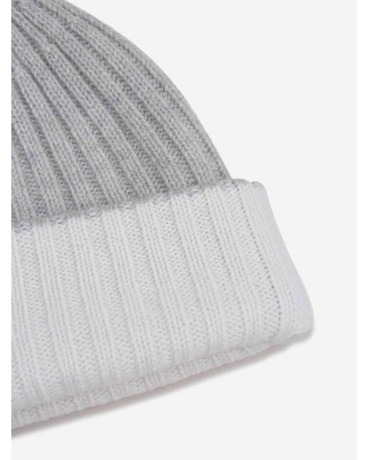 Cappello Bicolore Doppio di Fedeli in Gray da Uomo