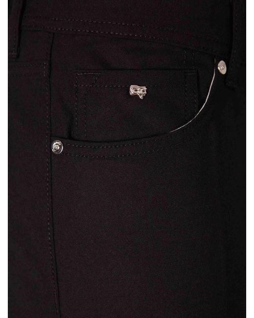 Marco Pescarolo Black Cashmere Straight Leg Trousers for men
