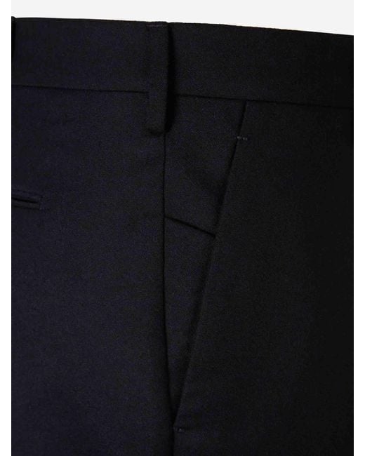 Berwich Blue Wool Dress Trousers for men