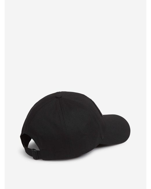 Cappello Logo Patch di Moncler in Black da Uomo