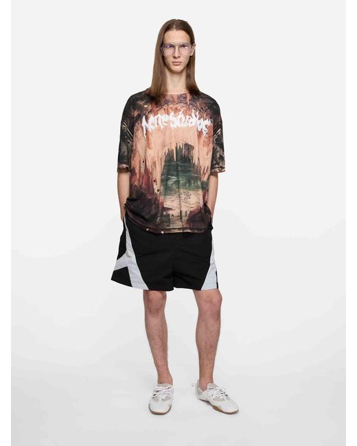 Acne Black Sports Bermuda Shorts for men
