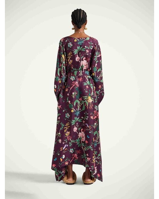 LaDoubleJ Red Kaftan Square Maxi