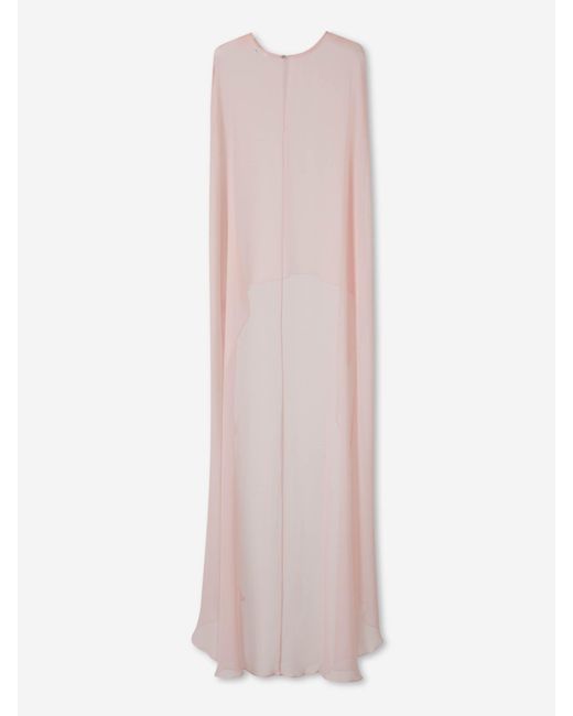 Costarellos Pink Long Semi-Transparent Layer