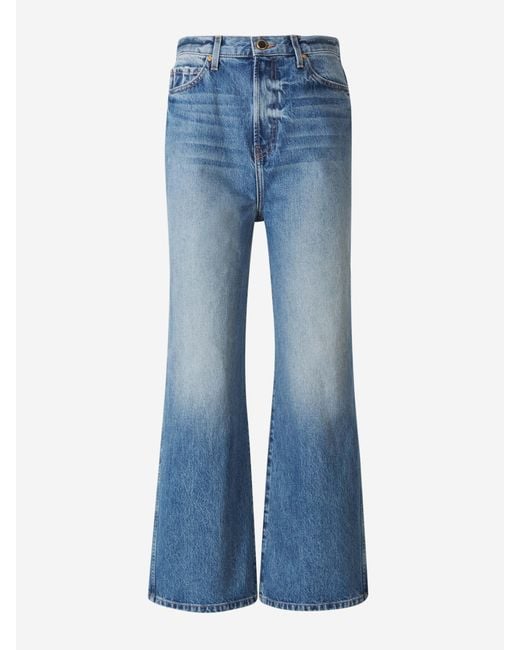 Khaite Denim Jordan Flared Jeans in Denim (Blue) | Lyst Canada