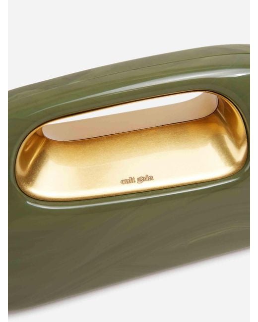 Cult Gaia Green Clutch Amara